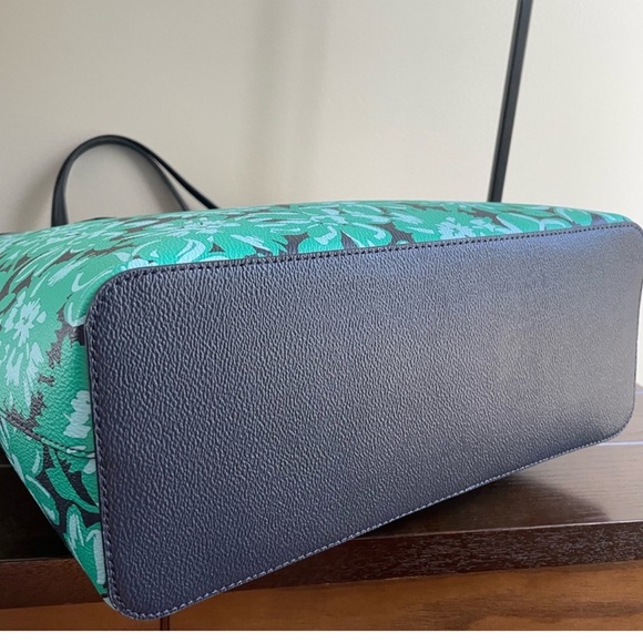 Kate Spade Limited Edition Lori Tote Green Multi Floral Tote NWOT - Picture 4 of 9